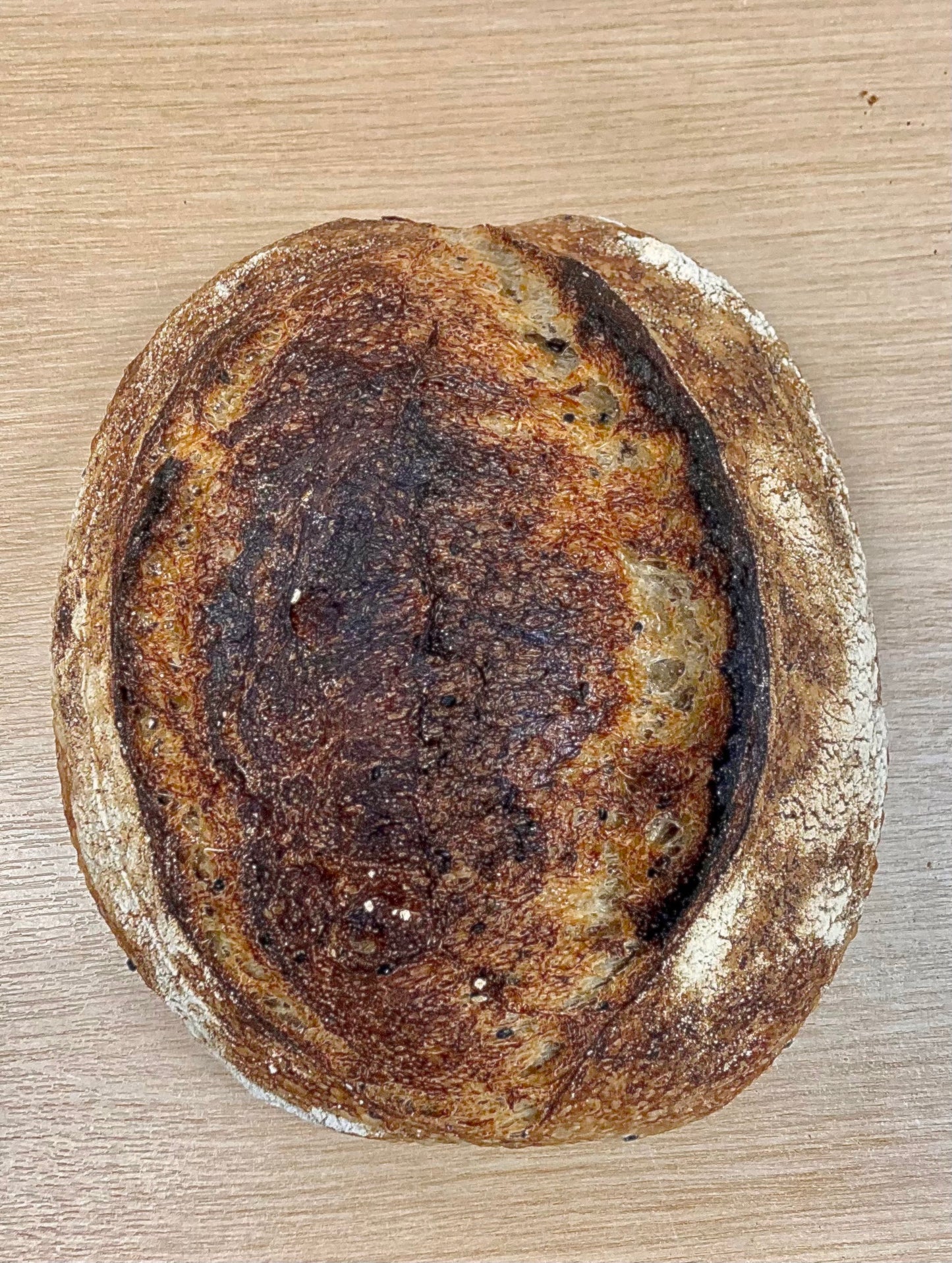 Black Sesame Sourdough Loaf