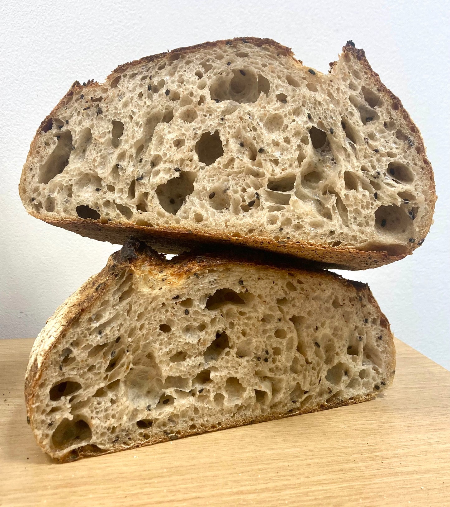 Black Sesame Sourdough Loaf