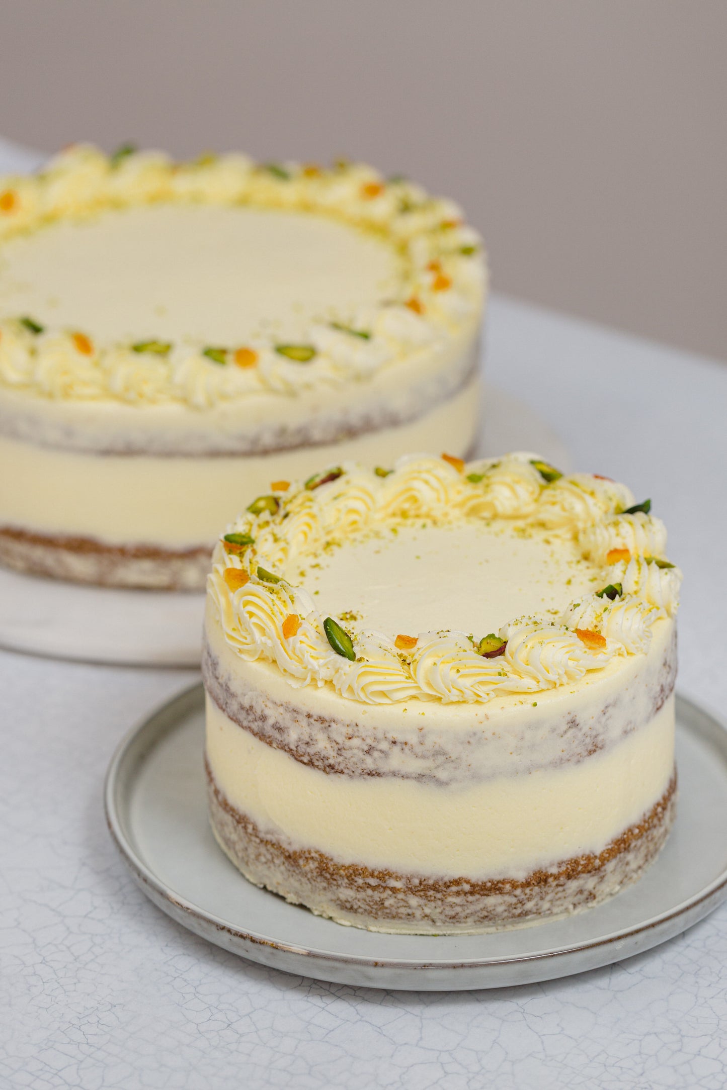 Carrot, Orange + Pistachio Cake