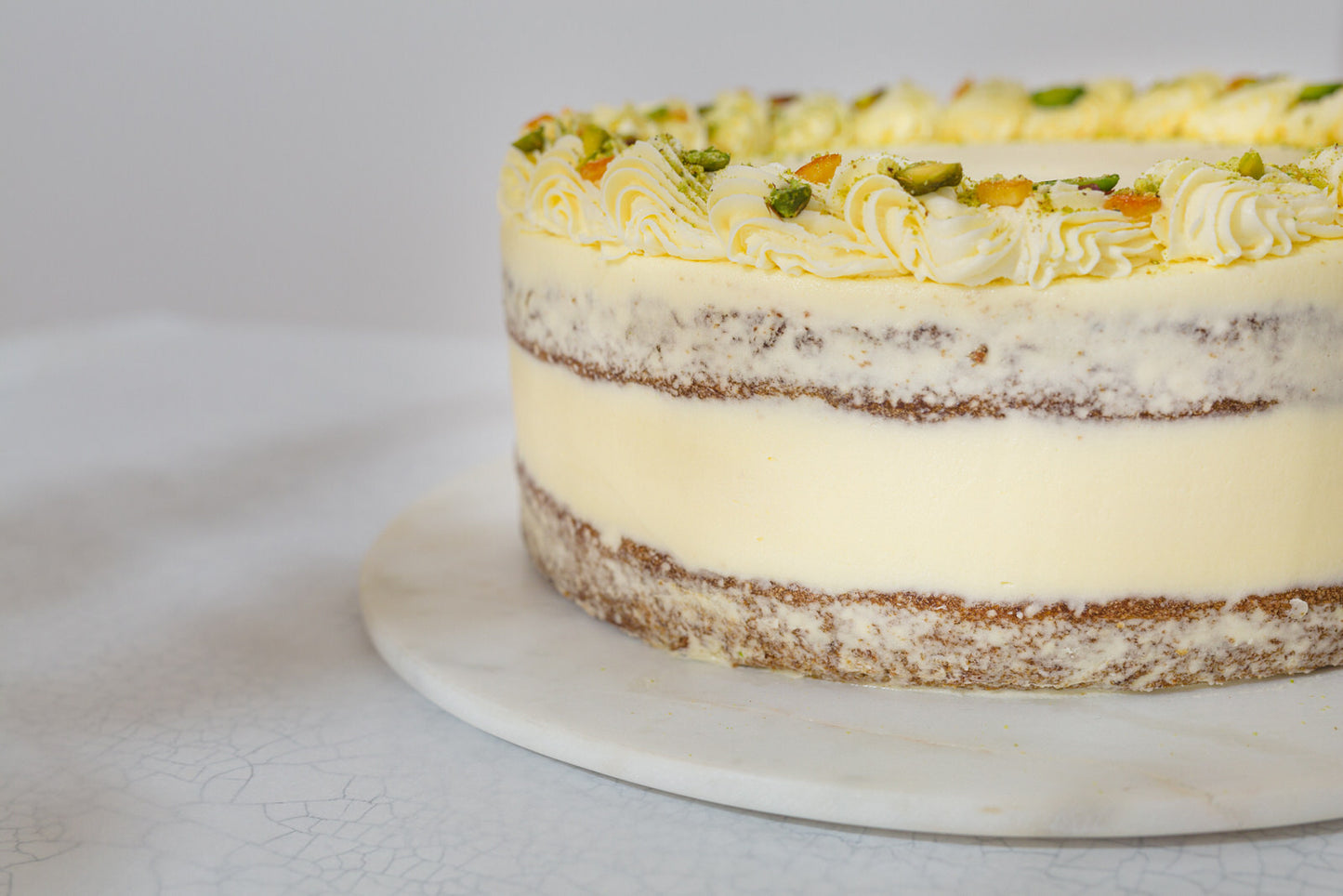 Carrot, Orange + Pistachio Cake