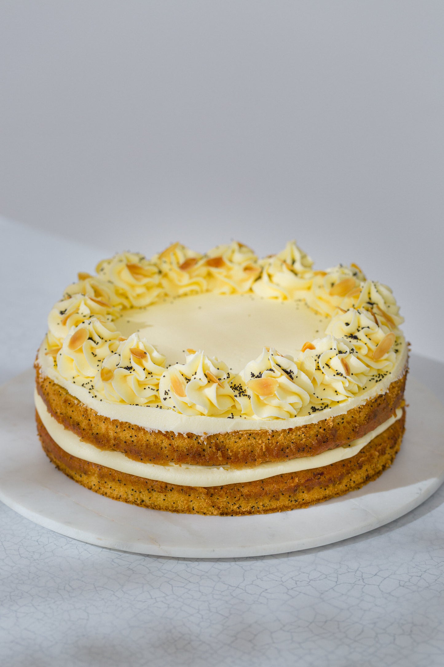 Lemon + Almond Polenta Cake (made without gluten)