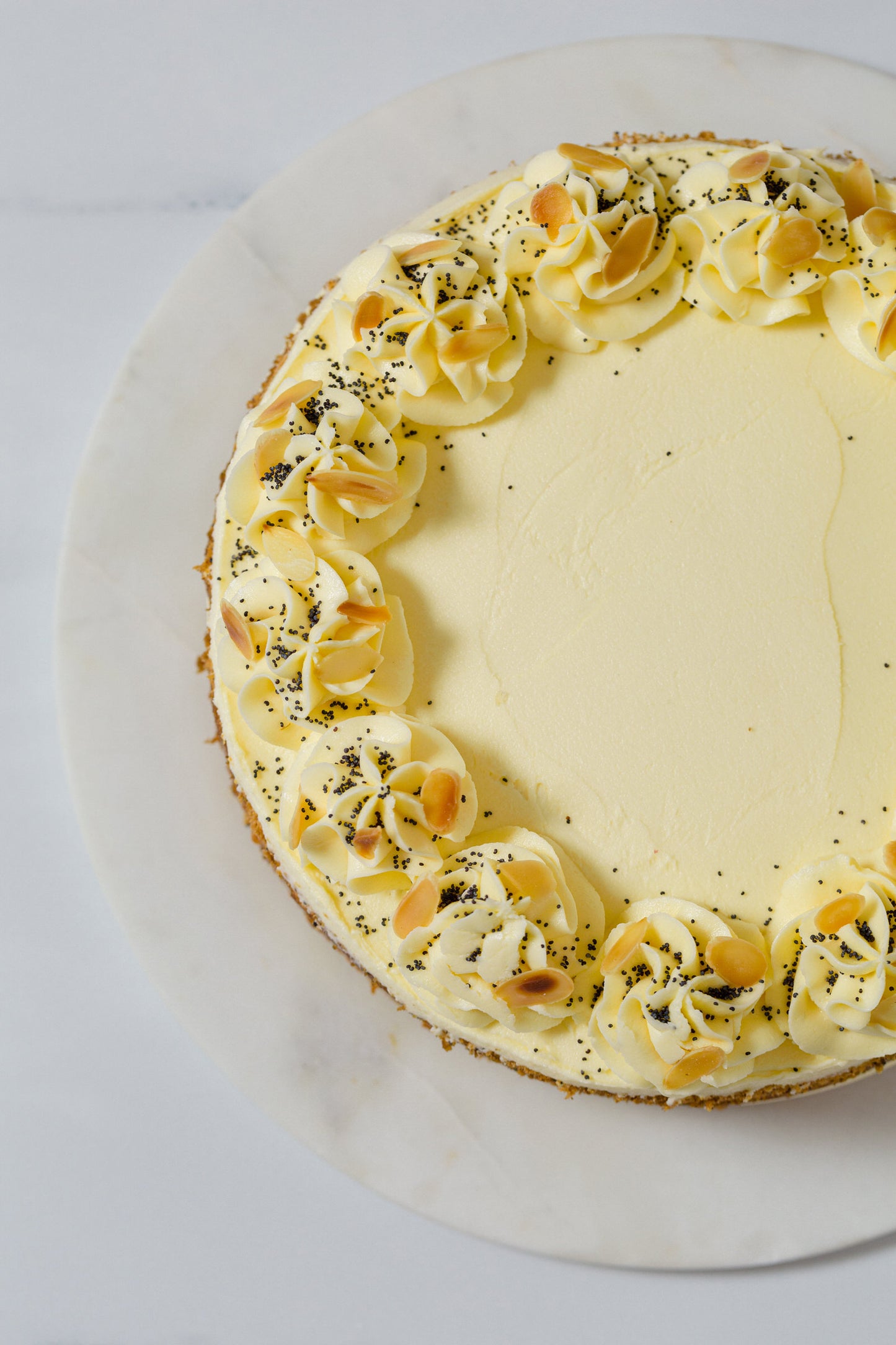 Lemon + Almond Polenta Cake (made without gluten)