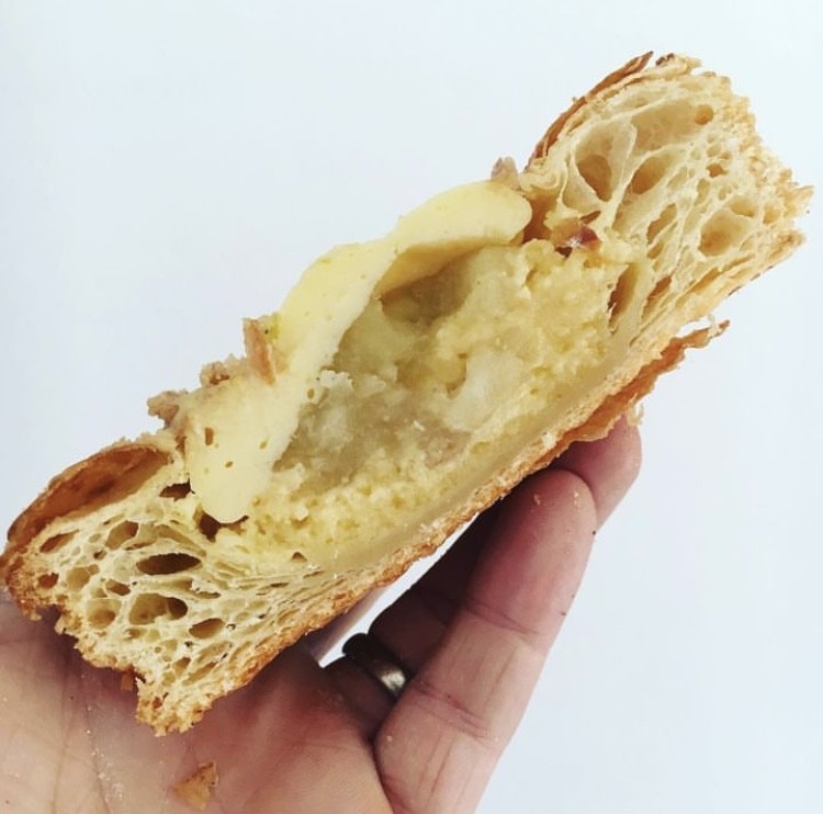 Pear + Caramelised White Chocolate Danish