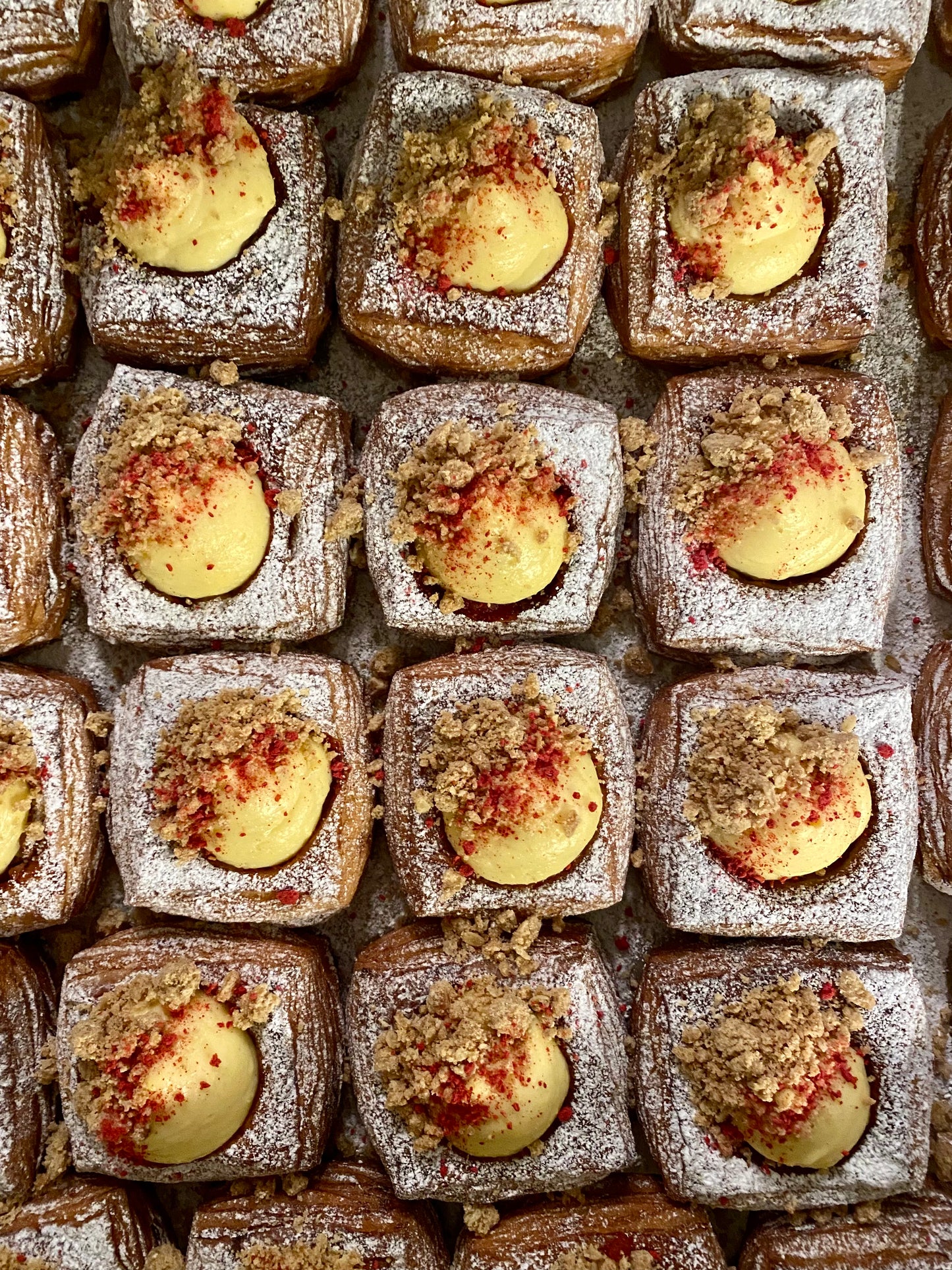 Apple, Raspberry + Pecan Danish