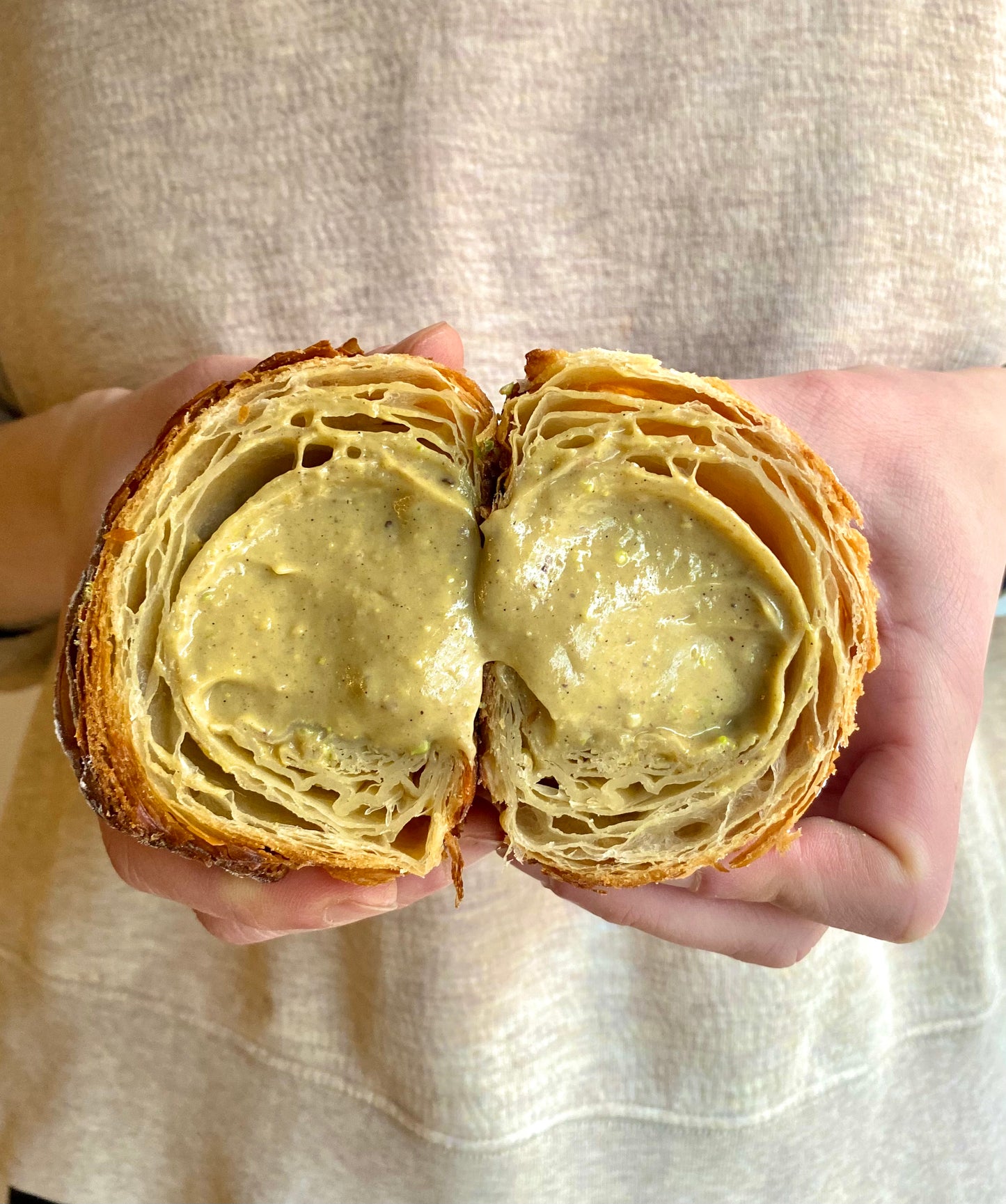 Pistachio Custard Croissant