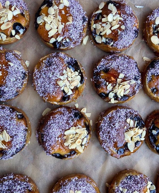 Lemon + Blueberry Puff Tart