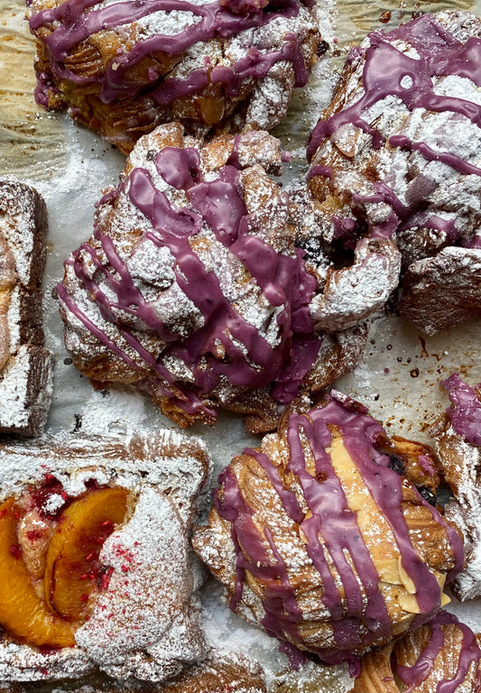 Lemon + Blueberry Croissant Knot