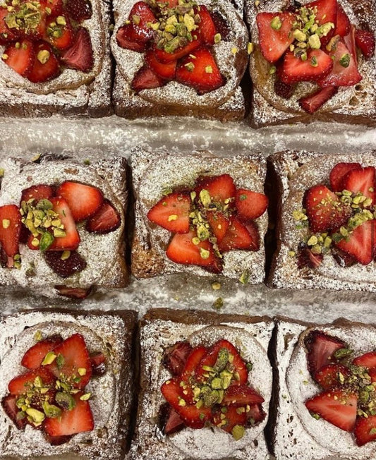 Strawberry + Pistachio Bostock