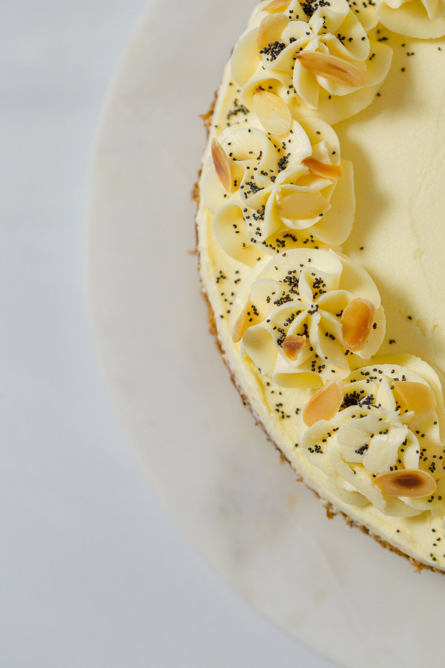 Lemon + Almond Polenta Cake (made without gluten)