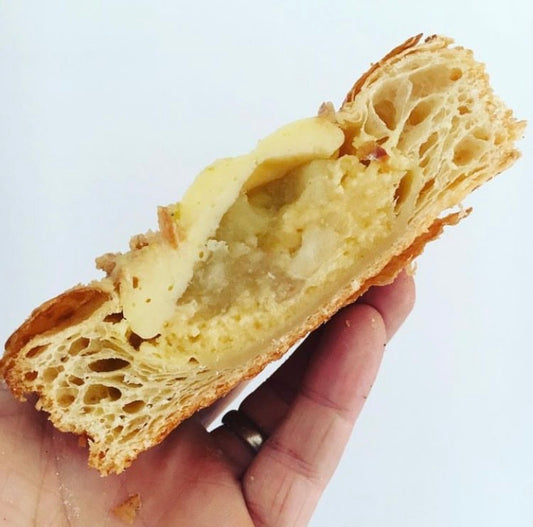 Pear + Caramelised White Chocolate Danish